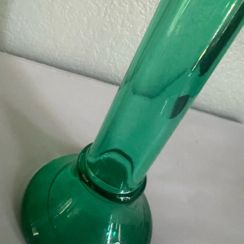 Indiana Glass Evergreen Bud Vase/taper Candle Holder